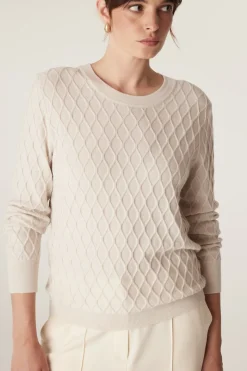 The Hampden Merino Jumper - Antique White