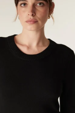 The Midlands Merino Jumper - Black