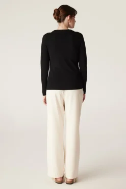 The Midlands Merino Jumper - Black