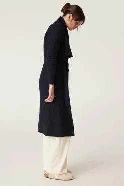 The Victoria Merino Cardigan - Midnight Navy