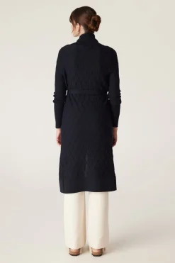 The Victoria Merino Cardigan - Midnight Navy