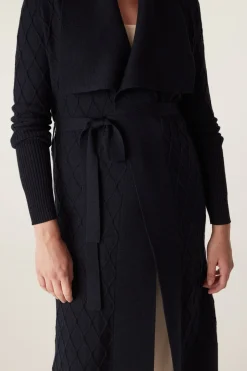 The Victoria Merino Cardigan - Midnight Navy