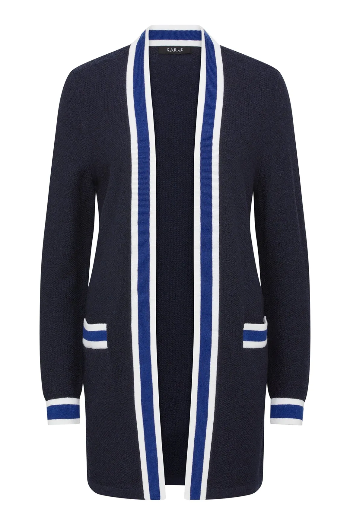 Tribeca Merino Cardigan - Midnight Navy
