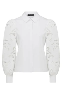 Victoria Embroidered Shirt - White