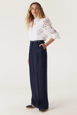 Victoria Embroidered Shirt - White