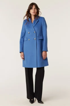 Windsor Wool Coat - Sky Blue