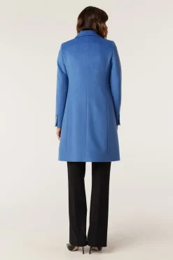 Windsor Wool Coat - Sky Blue