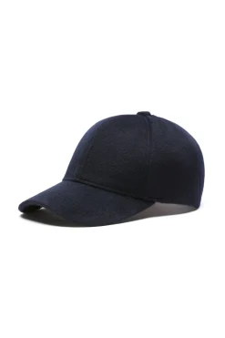 Wool Cashmere Cap - Navy