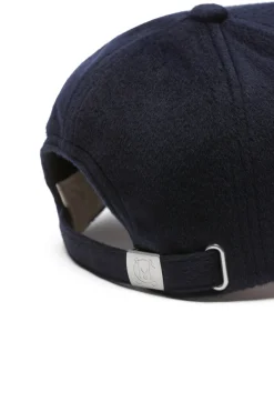 Wool Cashmere Cap - Navy