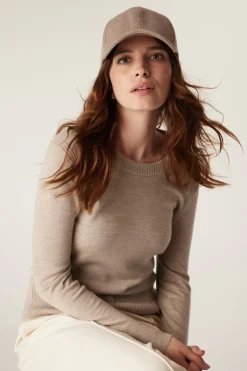 Wool Cashmere Cap - Pebble