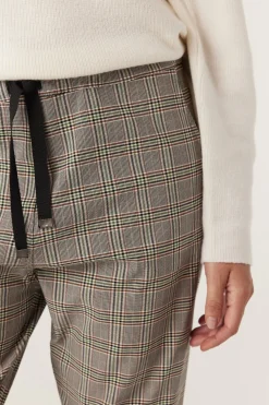 Zoe Check Jogger - Green Check