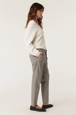 Zoe Check Jogger - Green Check