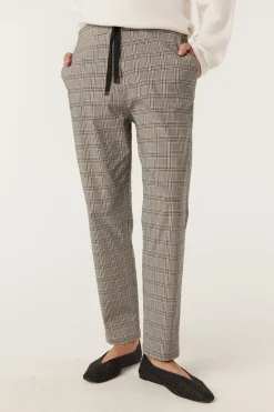 Zoe Check Jogger - Green Check